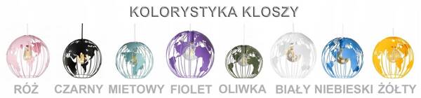 Lampa do pokoju dziecięcego pająk  kolorowy Globus 2