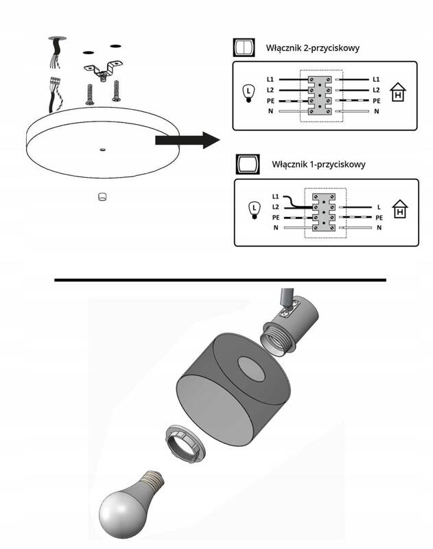 Lampa do pokoju dziecięcego różowa Classic 3 