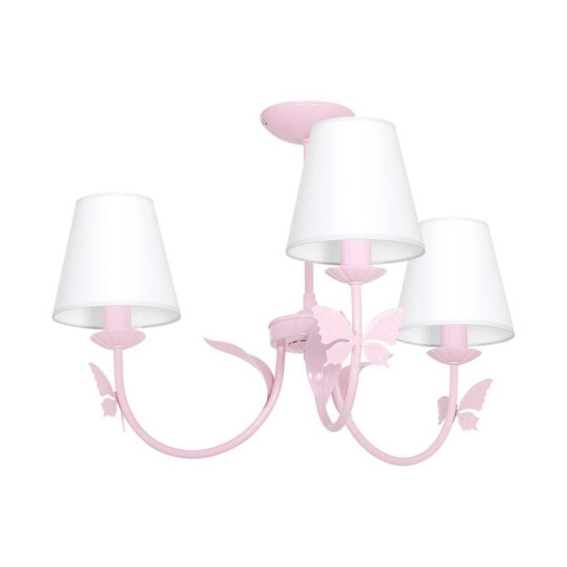 Lampa do pokoju dziewczynki różowa ALICE PINK 3xE14 MLP963