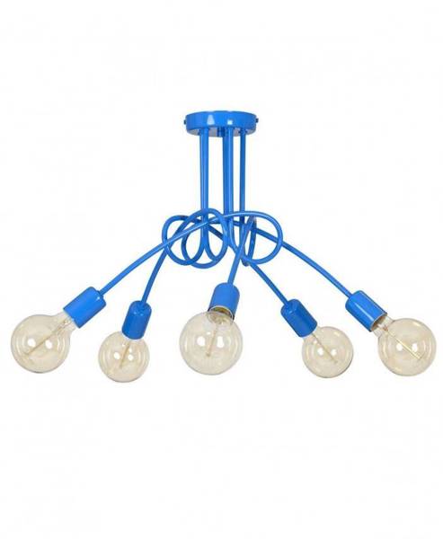 Lampa do pokoju młodzieżowego czarna w stylu loft  Edison 5