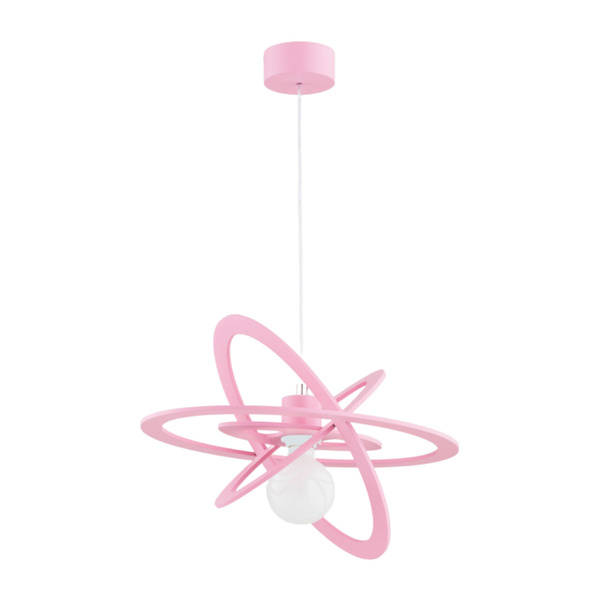 Lampa dziecięca różowa ORLANDO BLUE E27 wys. 90cm | pink