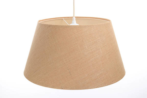 Lampa dziecięca w stylu Boho beżowa stożek 