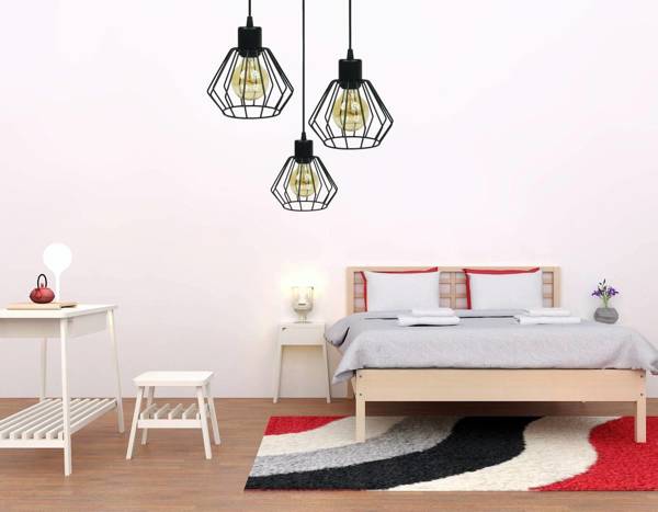 Lampa młodzieżowa biała w stylu loft Diament 3