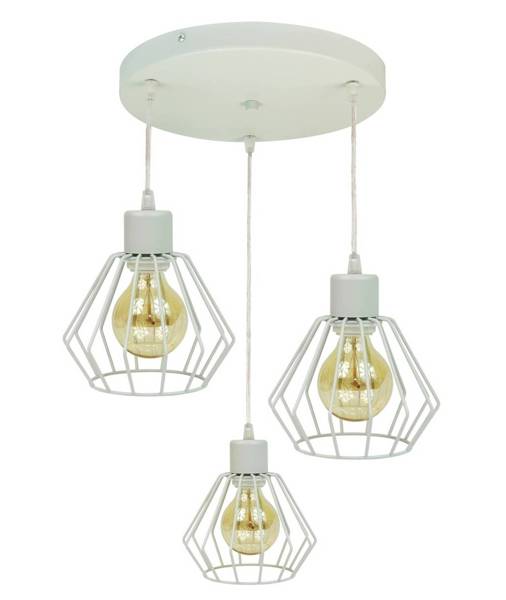 Lampa młodzieżowa szara w stylu loft Diament 3