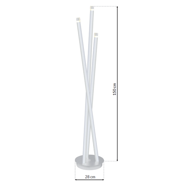 Lampa podłogowa ALBA LED, wys 150 cm