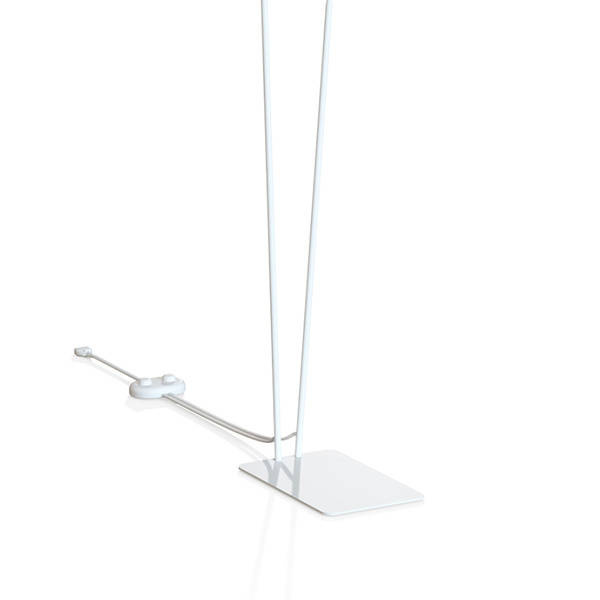 Lampa podłogowa stojąca podwójna MONO 120cm 10W GU10 | biały