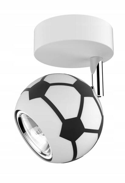 Lampa ścienna do pokoju dziecięcego z motywem piłki nożnej Mundial 1 GU10