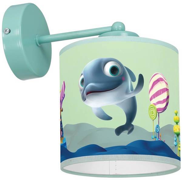 Lampa ścienna do pokoju dziecka DELFINKA FINKA MiniMini 1xE27