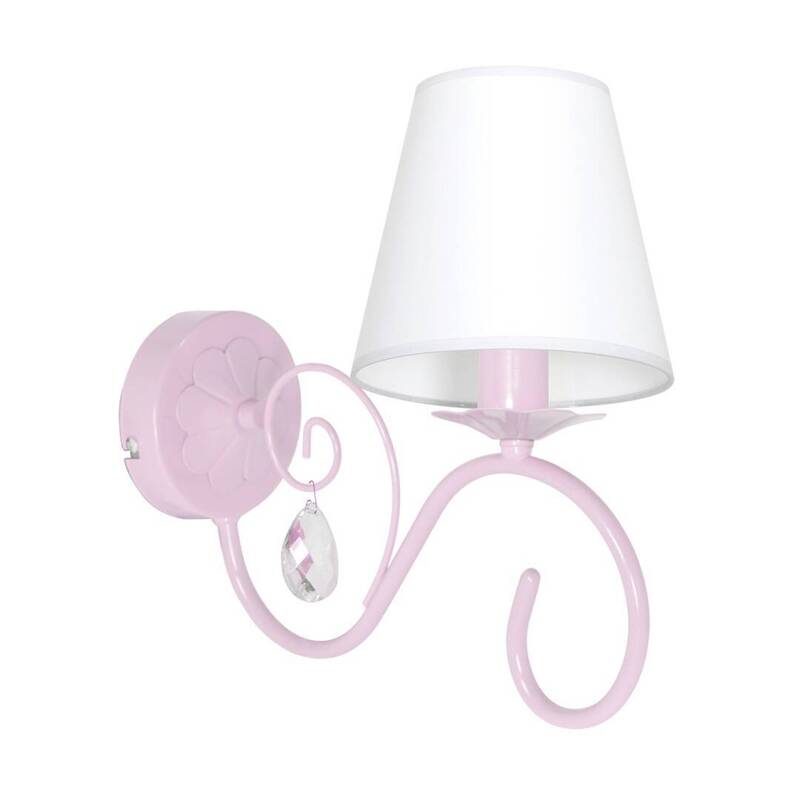 Lampa ścienna do pokoju dziewczynki różowa SARA PINK 1xE14 MLP1050