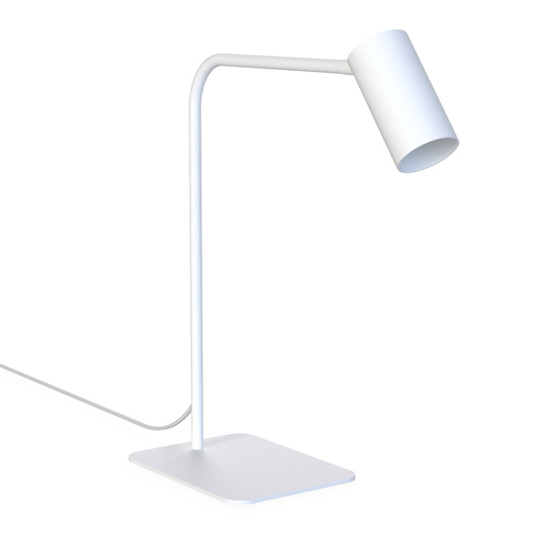 Lampa stojąca biurkowa MONO wys. 40cm 10W GU10 | biały