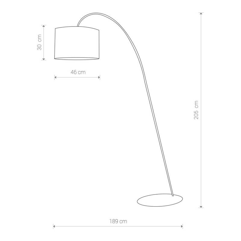 Lampa stojąca podłogowa ALICE Gold 4963