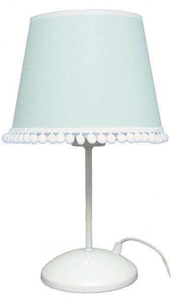 Lampa stołowa do pokoju dziecka pastelowa Pompony