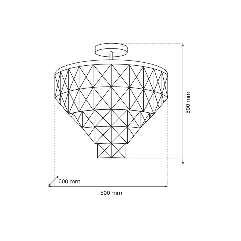 Lampa sufitowa CHELSEA, chrom/transparentny, 6x40W E14, ML8811