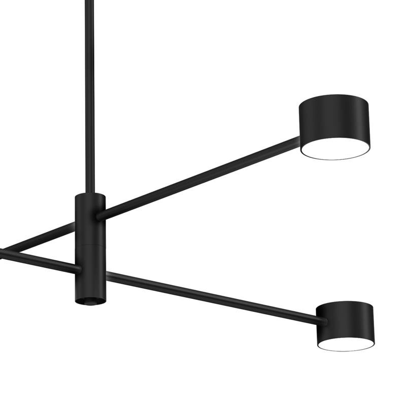 Lampa sufitowa CROSS BLACK 4xGX53