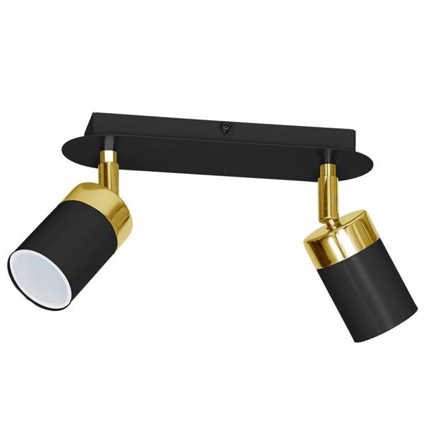 Lampa sufitowa JOKER BLACK/GOLD 2xGU10