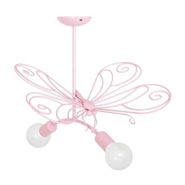 Lampa sufitowa MOTYL 2 PINK 2xE27 MLP3932