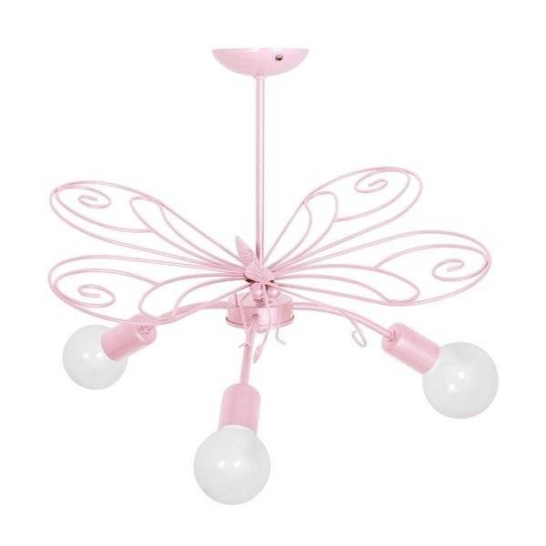 Lampa sufitowa MOTYL 2 PINK 3xE27 MLP3933