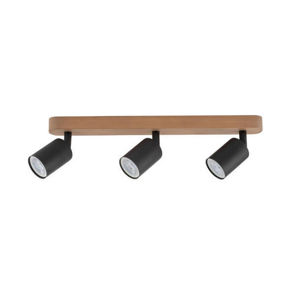 Lampa sufitowa TOP WOOD 3292 3xGU10 czarna