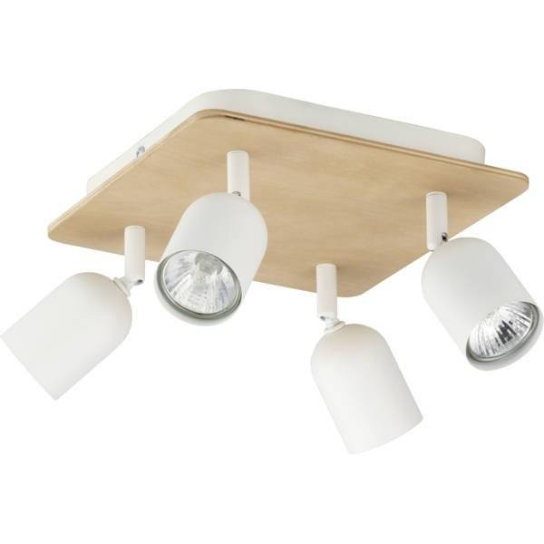 Lampa sufitowa TOP WOOD 3297 4xGU10 biała