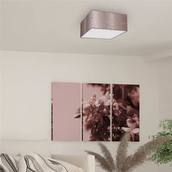 Lampa sufitowa ZIGGY PINK Gold/Pink 1xE27