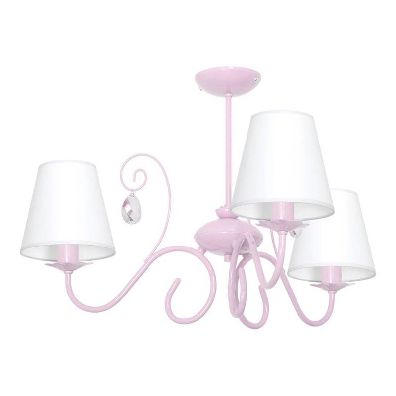 Lampa sufitowa do pokoju dziewczynki różowa SARA PINK 3xE14 MLP1051