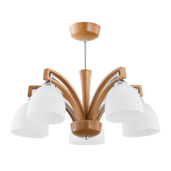 Lampa sufitowa do salonu Magnat  5xE27 wys. 41cm | brązowy