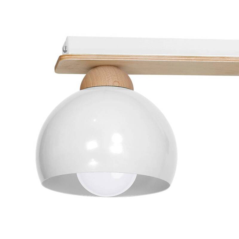 Lampa sufitowa nowoczesna DAMA biały szer. 64cm