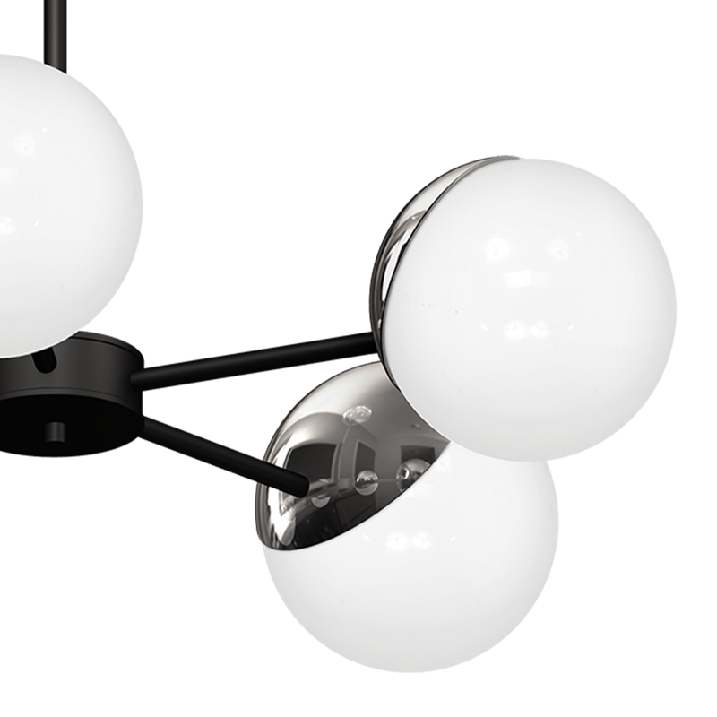 Lampa sufitowa nowoczesna szklana kula żyrandol SFERA V chrom śr. 66cm