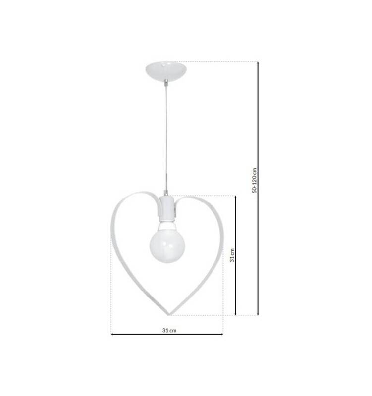 Lampa wisząca AMORE WHITE 1xE27 MLP9950