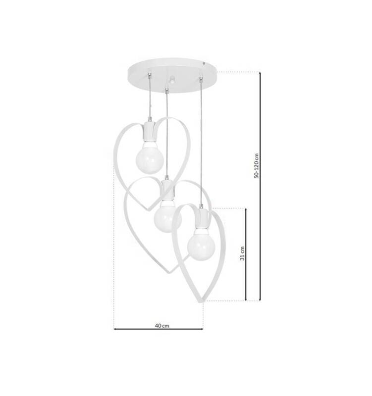 Lampa wisząca AMORE WHITE 3xE27 MLP9951