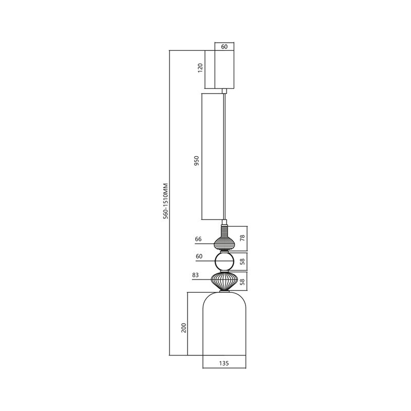 Lampa wisząca ARTE 12W LED śr. 13cm czarna