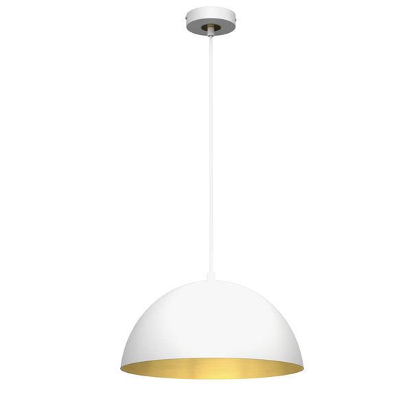 Lampa wisząca BETA, MLP7897, 35 cm, biały/złoty, 1x60W E27