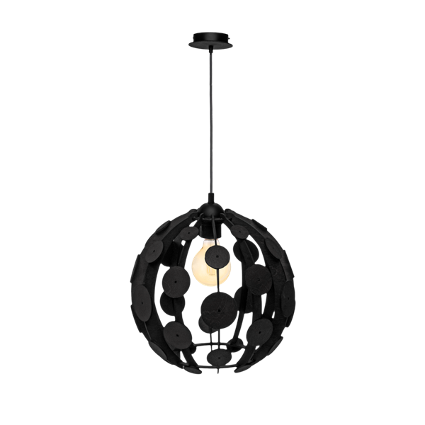 Lampa wisząca GAIA BLACK / WOOD 1xE27 60W MLP6325