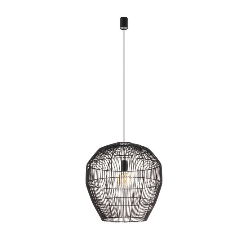 Lampa wisząca HAITI M śr. 50cm E27 | czarny