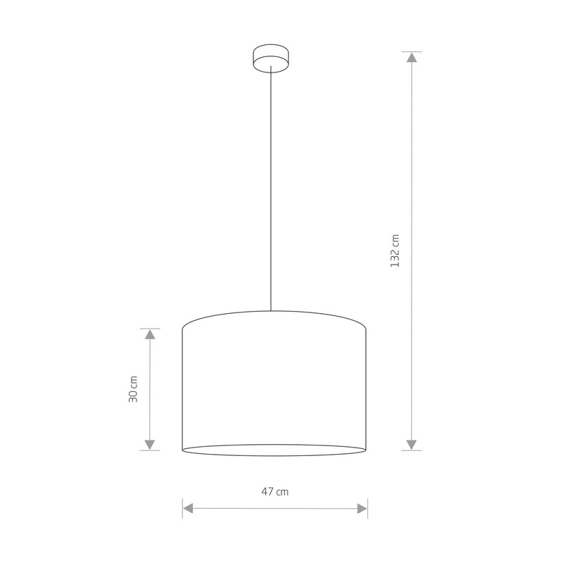 Lampa wisząca HOTEL GRAY I zwis