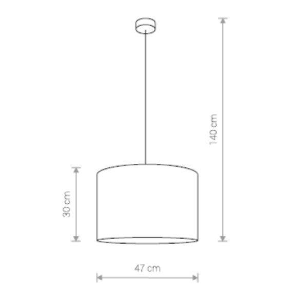 Lampa wisząca HOTEL GRAY I zwis