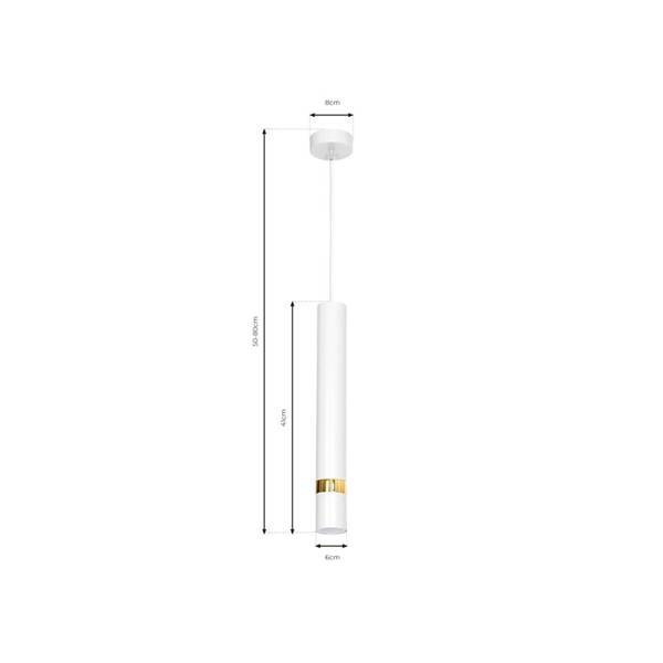 Lampa wisząca JOKER WHITE/GOLD 1xGU10