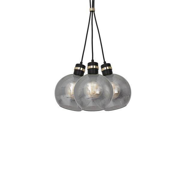 Lampa wisząca SUPEŁ OMEGA BLACK / GOLD MLP6532