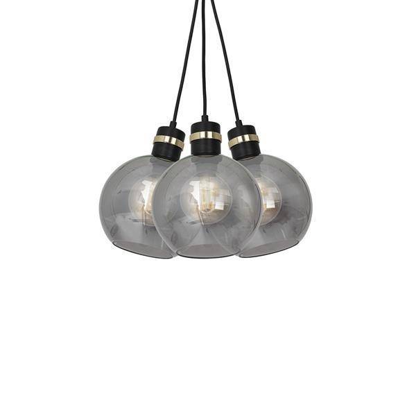 Lampa wisząca SUPEŁ OMEGA BLACK / GOLD MLP6532