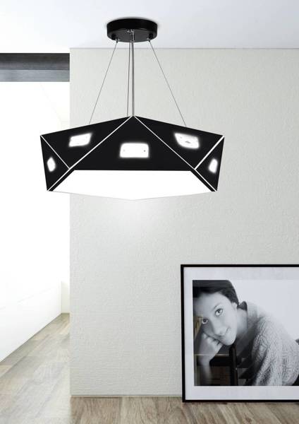 Lampa wisząca czarna pięciokątna regulowana 3x40W Nemezis Candellux 31-59130