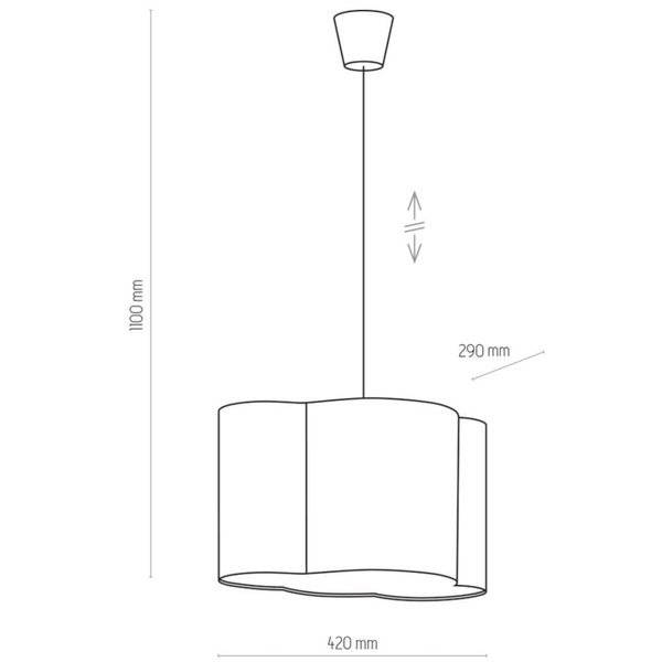 Lampa wisząca dziecięca CLOUD 3360 biała 1xE27