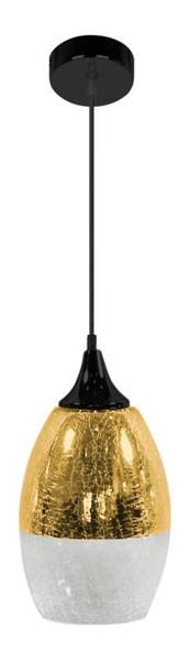 Lampa wisząca szklana regulowana złota E27 60W Celia Candellux 31-57303