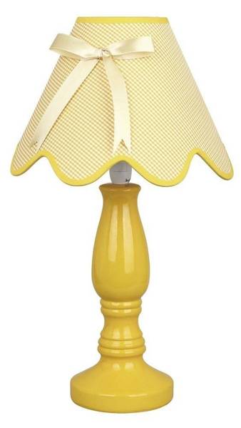 Lampka stołowa/nocna LOLA 41-04680 żółta 1x40W E14