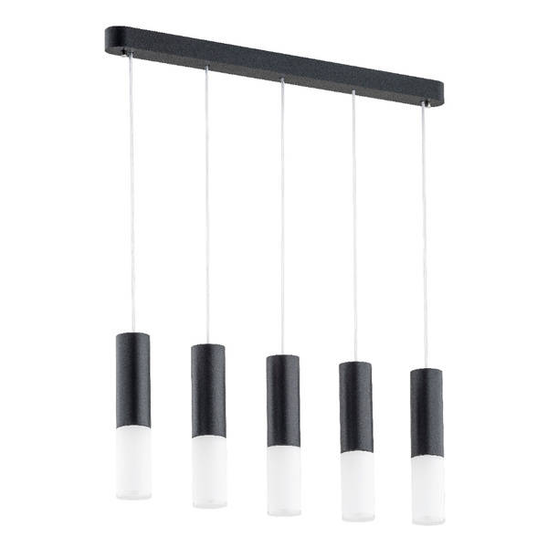 Minimalistyczna lampa wisząca ELIOT 5x E14 wys. 75cm | czarny