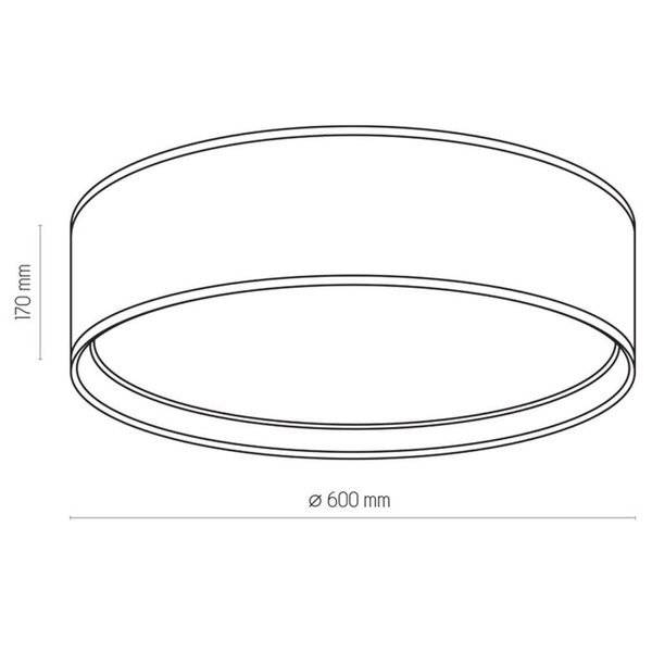 Nowoczesna lampa sufitowa 60cm BILBAO 3433