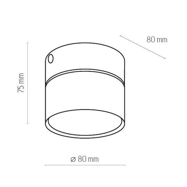 Nowoczesna lampa sufitowa SPACE WHITE 3390 1xGX53