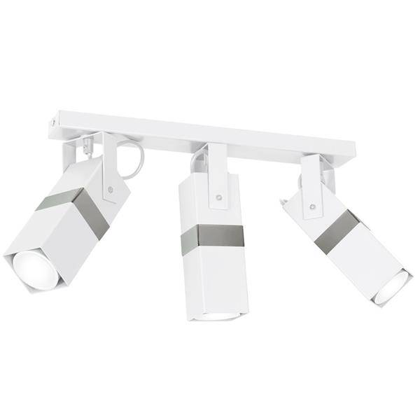 Nowoczesna lampa sufitowa VIDAR WHITE/CHROME 3xGU10 MLP6282