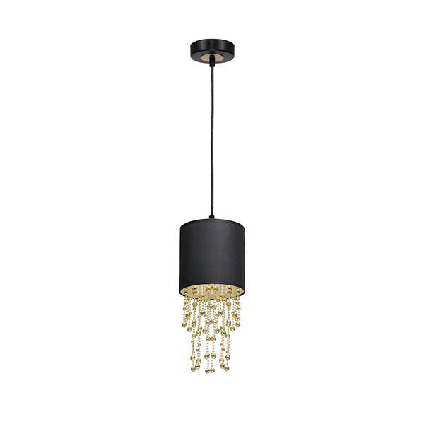 Nowoczesna lampa wisząca ALMERIA BLACK/GOLD 1xE27 MLP6439