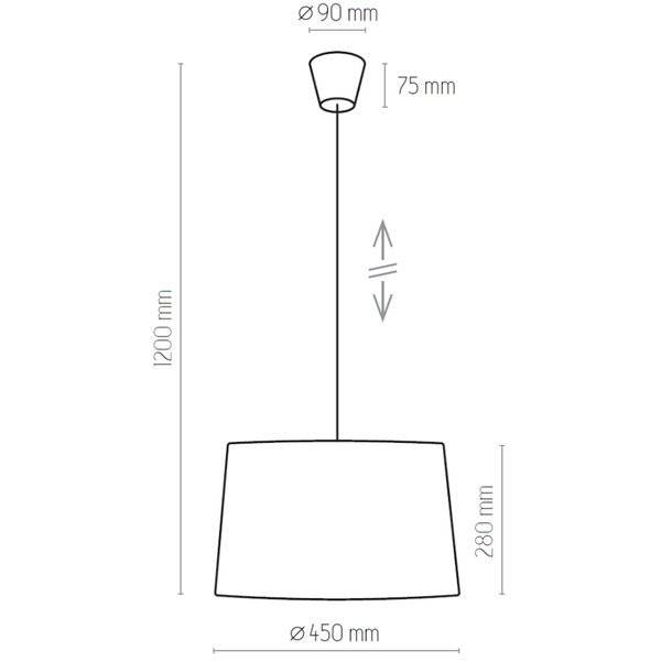 Nowoczesna lampa wisząca MAJA WHITE 1883 1xE27