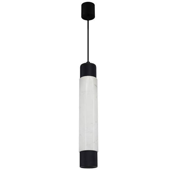 Nowoczesna lampa wisząca MARBLE WHITE/BLACK 1xGU10 ML6341